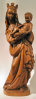 Holzfigur Salzburger Madonna 55 cm.
