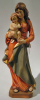 Holzfigur als Madonna mit Kind 40 cm.