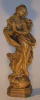 Holzfigur Madonna mit Drachen 27 cm.