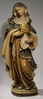 Holzfigur Heilige Klara mit Monstranz 40 cm.