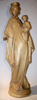 Holzfigur als Madonna mit Kind modern 59 cm.