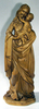 Holzfigur Madonna mit Kind 52 cm gebeizt